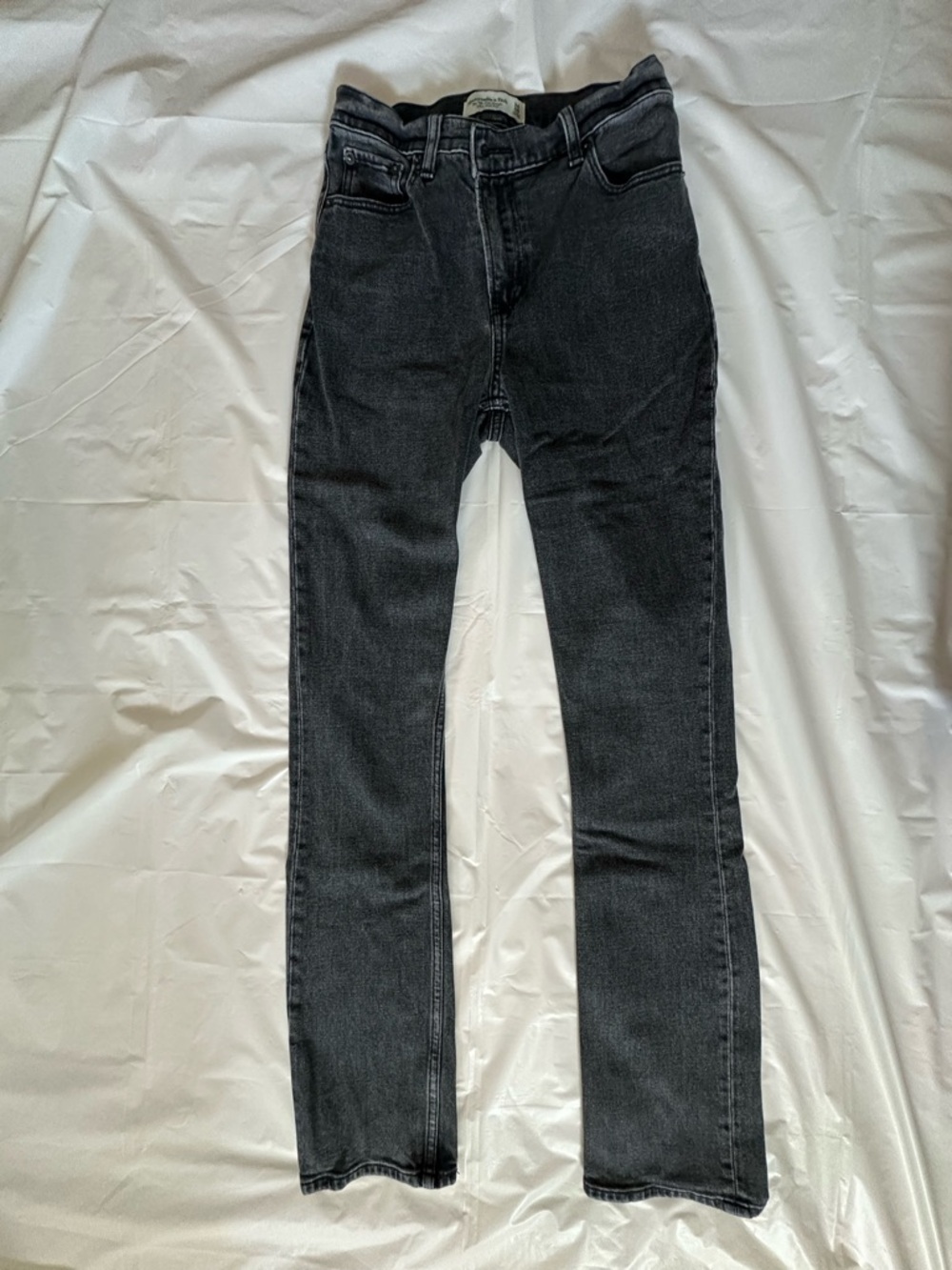 Abercrombie & Fitch Charcoal Gray '90s Slim Straight Jeans